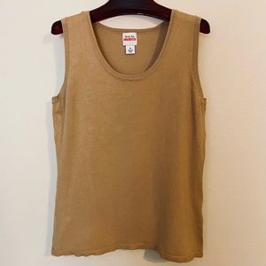 Sweater Tank in Camel by Ruby Rd.